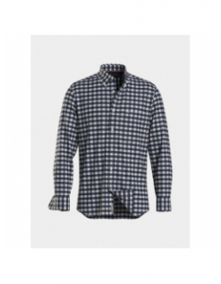 Chemise à carreaux oxford bleu marine homme - Tommy Hilfiger