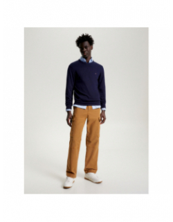 Pull cachemire pima bleu marine homme - Tommy Hilfiger
