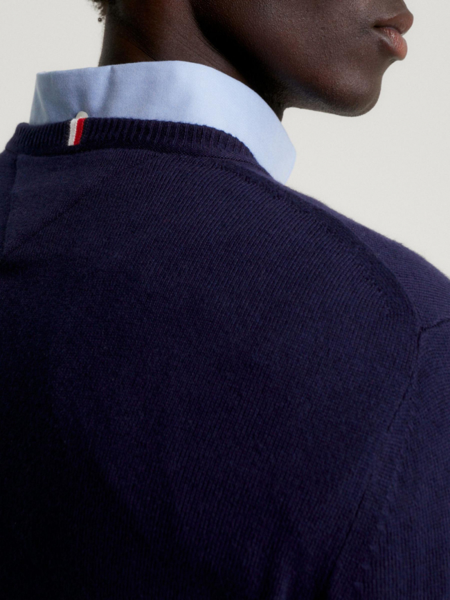 Pull cachemire pima bleu marine homme - Tommy Hilfiger