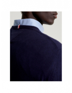 Pull cachemire pima bleu marine homme - Tommy Hilfiger