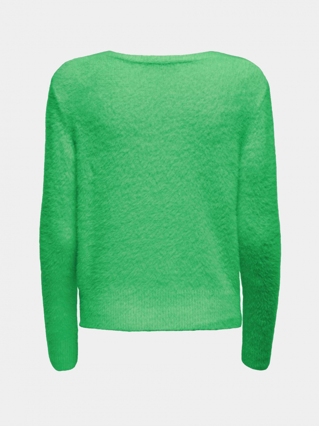 Pull ella piumo col v vert femme - Only