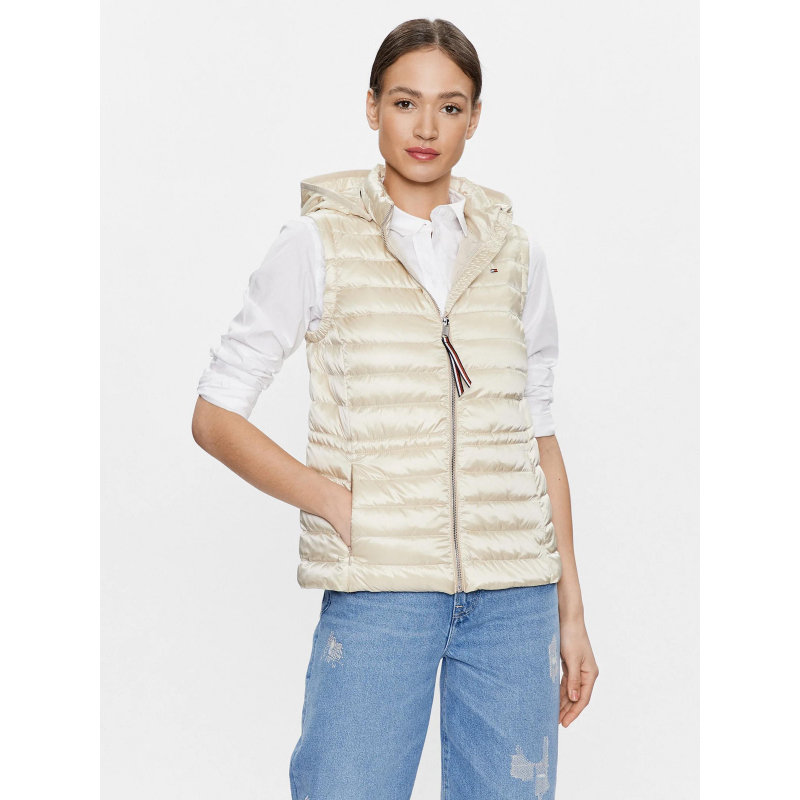 Doudoune sans manche beige femme - Tommy Hilfiger