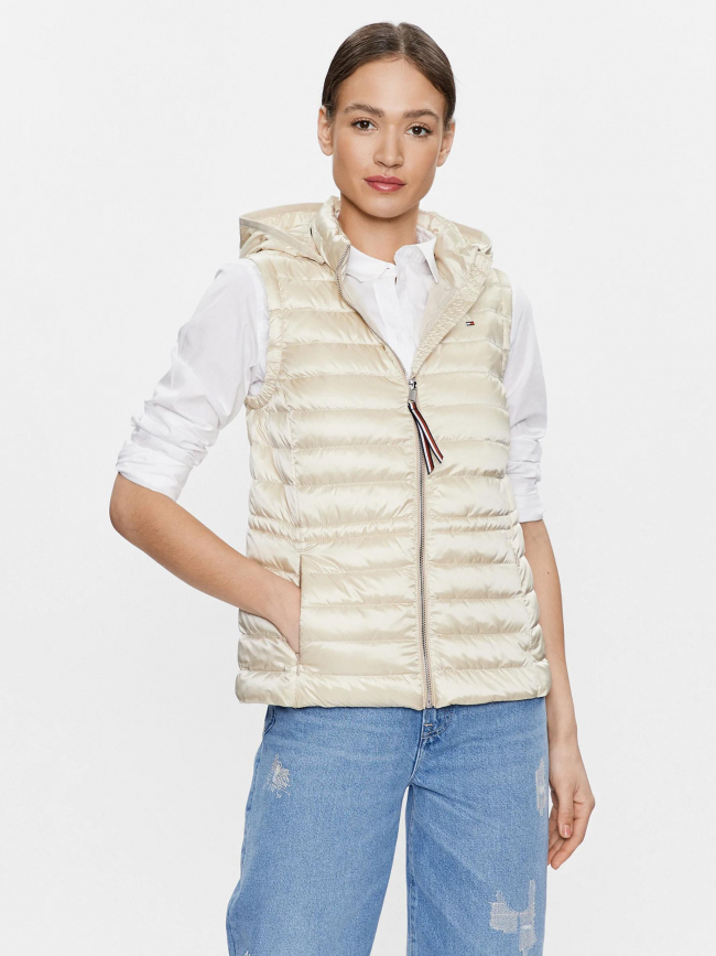 Doudoune sans manche beige femme - Tommy Hilfiger