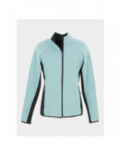 Veste de running softshell vert noir femme - Rukka