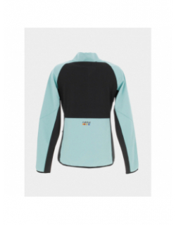 Veste de running softshell vert noir femme - Rukka