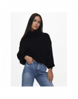 Pull col roulé jady justy noir femme - Jacqueline De Yong