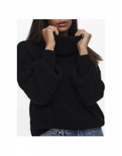 Pull col roulé jady justy noir femme - Jacqueline De Yong