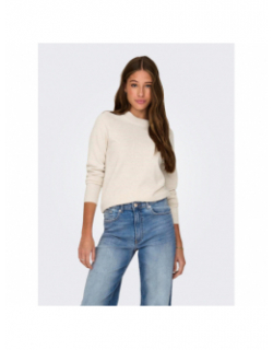 Pull rica life beige femme - Only