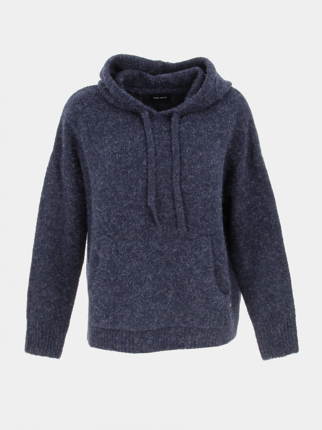 Pull sweat en maille cassie bleu marine femme - Teddy Smith