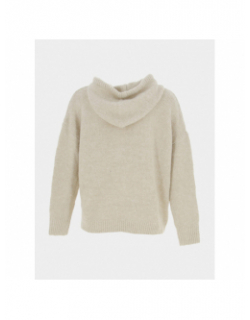 Pull sweat à capuche maille cassie beige femme - Teddy Smith