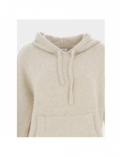 Pull sweat à capuche maille cassie beige femme - Teddy Smith