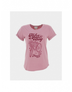 T-shirt peace vieux rose femme - La Petite Etoile