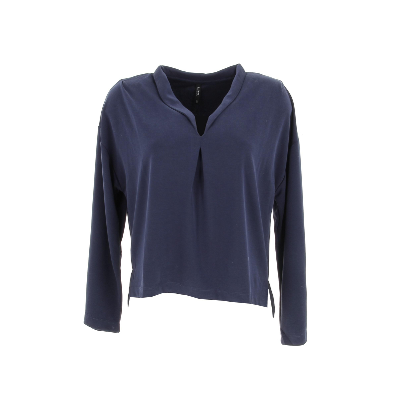 Blouse col v marta bleu marine femme - Tiffosi