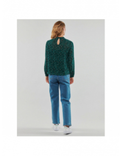 Blouse col montant motifs kacey vert femme - Only