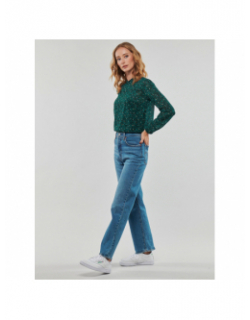 Blouse col montant motifs kacey vert femme - Only