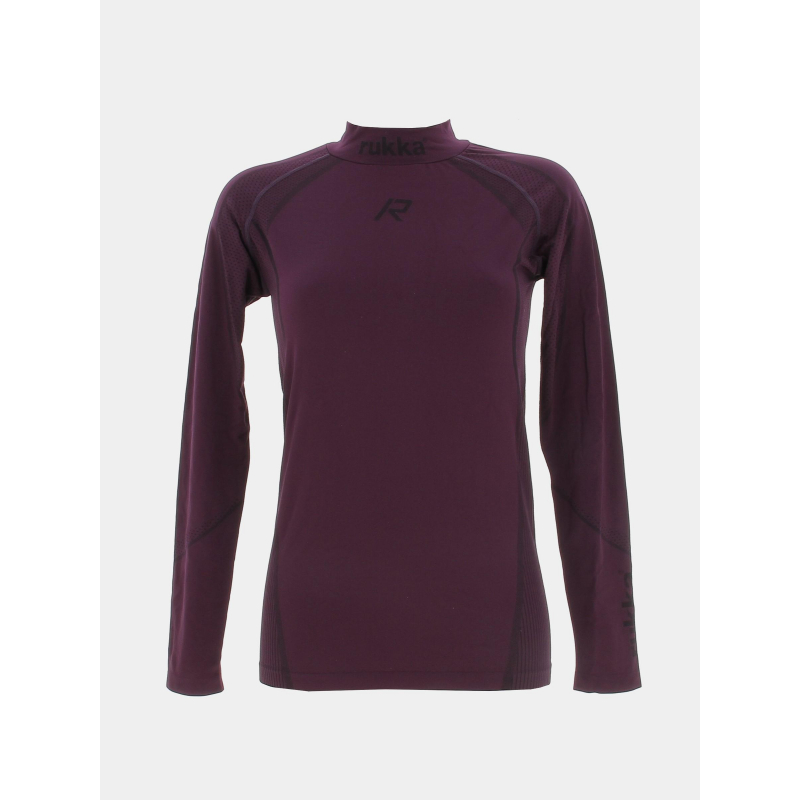 T-shirt manches longues baselayer pro violet femme - Rukka