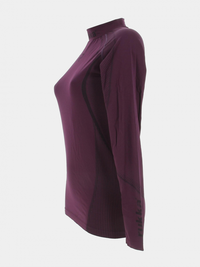 T-shirt manches longues baselayer pro violet femme - Rukka