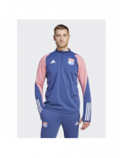 Sweat de football 1/4 zip OL training bleu homme - Adidas