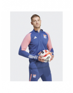 Sweat de football 1/4 zip OL training bleu homme - Adidas