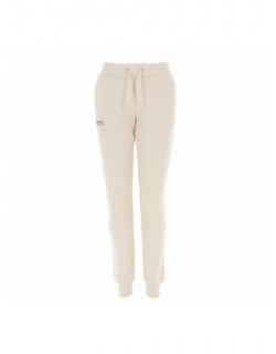 Jogging polaire essential logo beige femme - Superdry