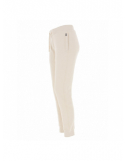 Jogging polaire essential logo beige femme - Superdry