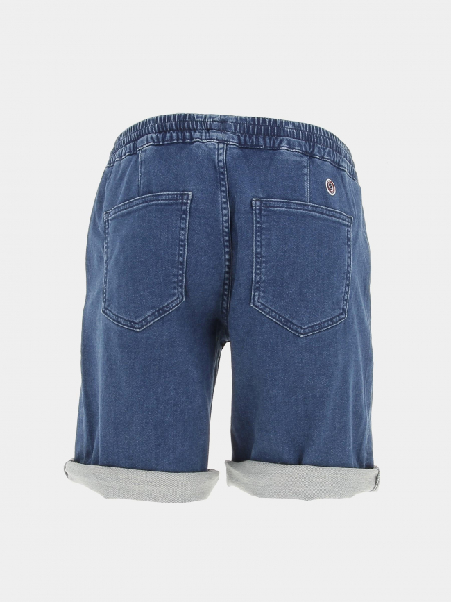 Short en jean élastique bleu homme - Serge Blanco
