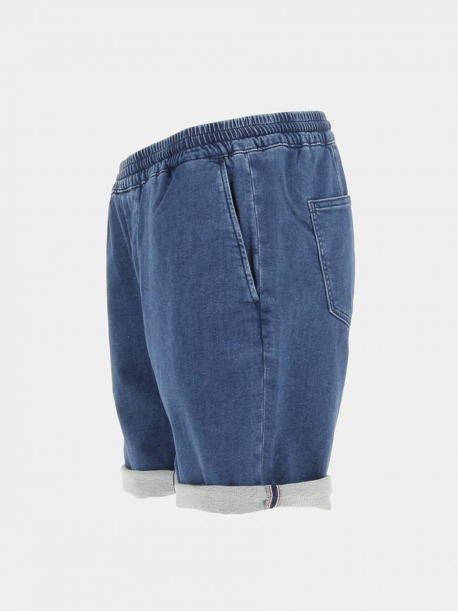 Short en jean élastique bleu homme - Serge Blanco