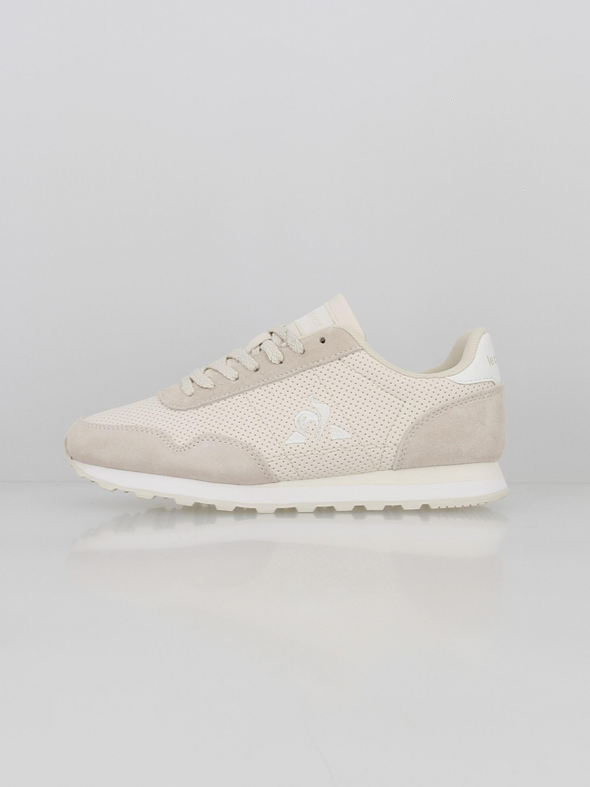 Baskets astra premium beige femme - Le Coq Sportif