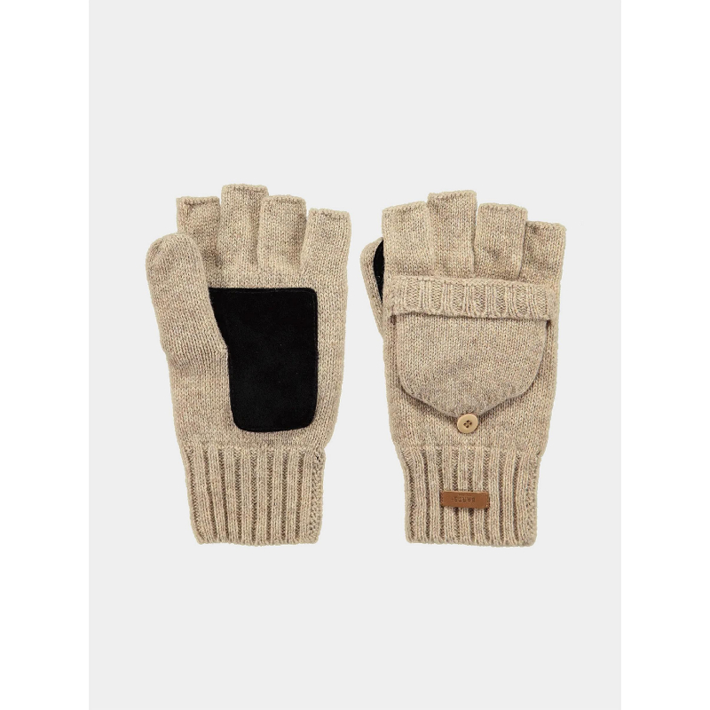 Gants mitaine en laine haakon beige homme - Barts