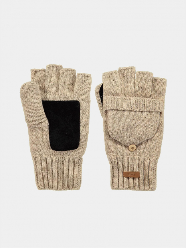 Gants mitaine en laine haakon beige homme - Barts