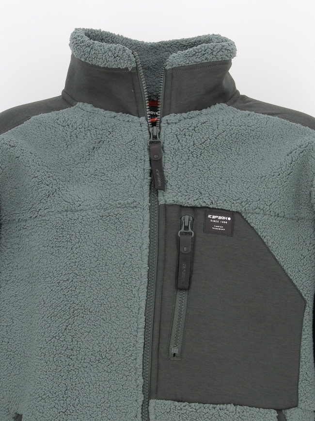 Veste sherpa polaire ardem vert homme - Icepeak