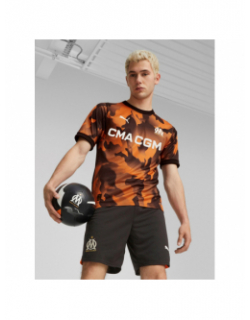 Maillot de football OM camouflage orange homme - Puma