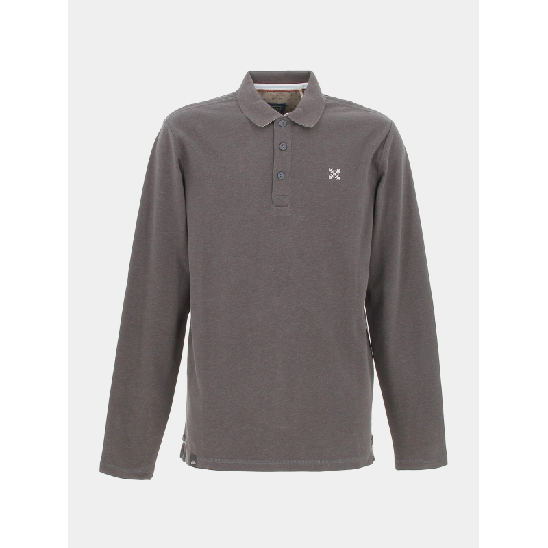 Polo manches longues niros gris homme - Oxbow