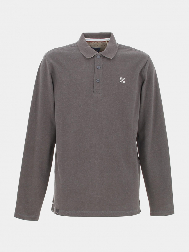 Polo manches longues niros gris homme - Oxbow