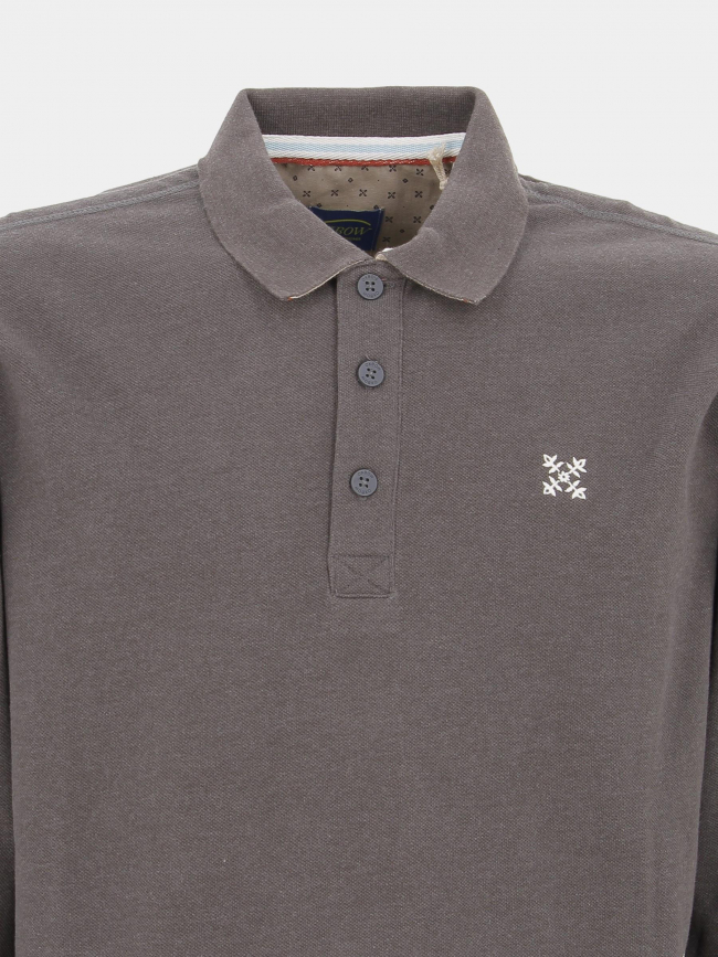 Polo manches longues niros gris homme - Oxbow