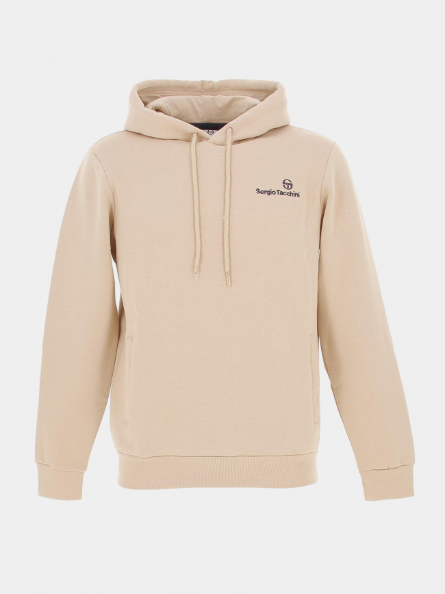 Sweat à capuche uni lobby beige homme - Sergio Tacchini