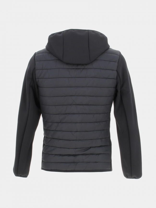 Veste bi-matière à capuche tam noir homme - Sergio Tacchini