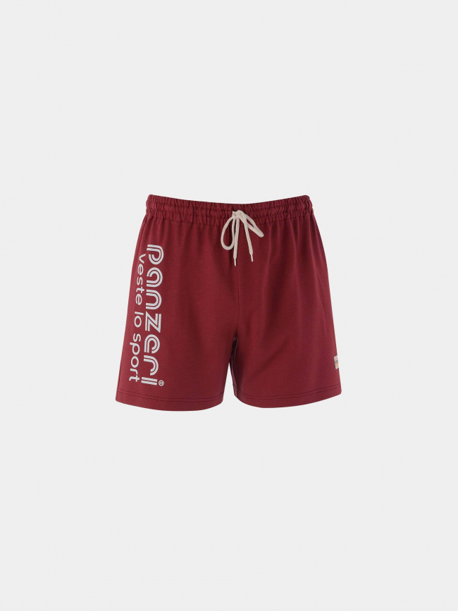 Short uni A bordeaux/blanc - Panzeri