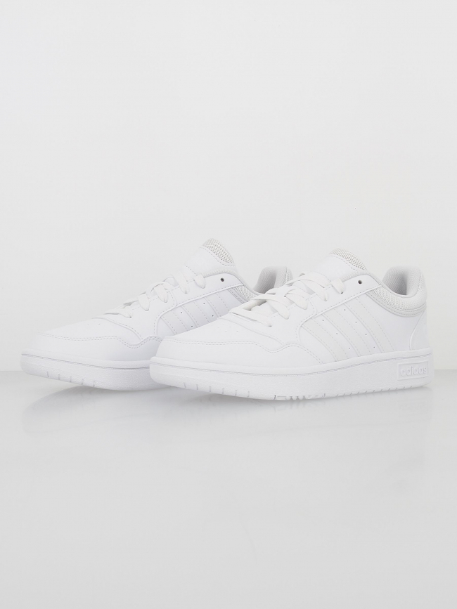 Baskets basses hoops blanc femme - Adidas