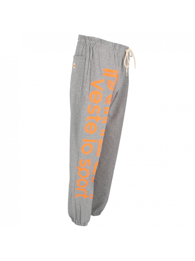 Jogging uni H gris/orange - Panzeri