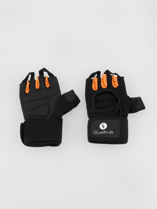 Gants de musculation taille L noir - Sveltus