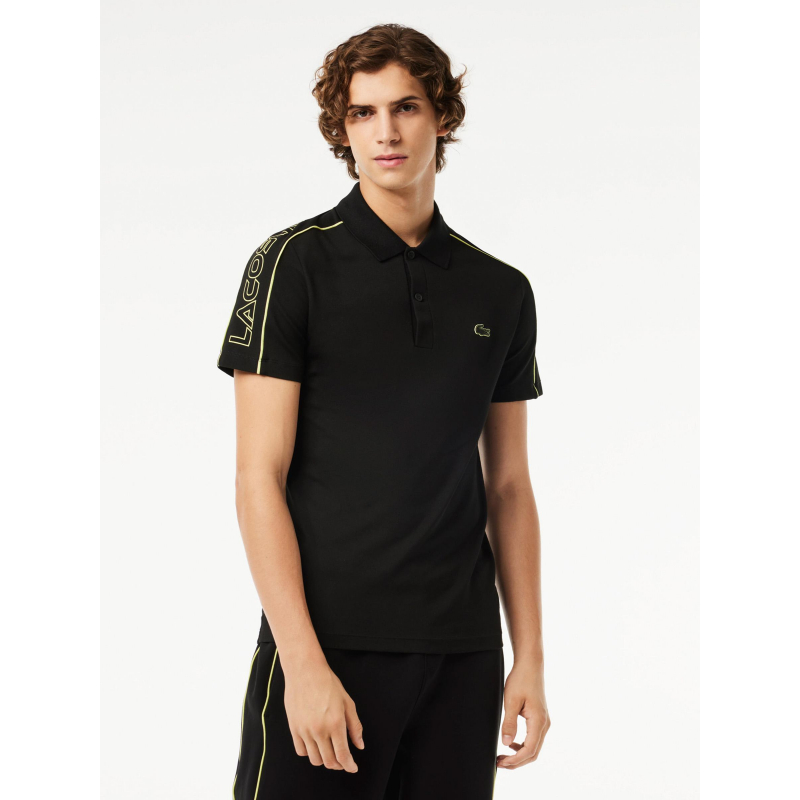 Polo active manches logo noir homme - Lacoste