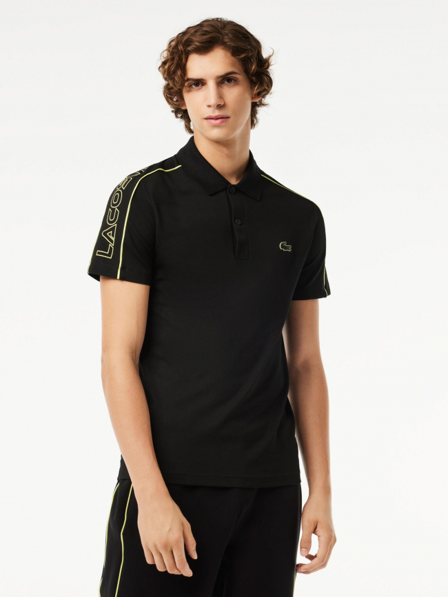 Polo active manches logo noir homme - Lacoste