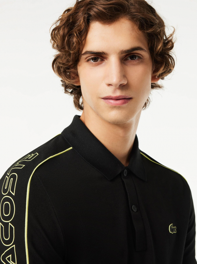 Polo active manches logo noir homme - Lacoste