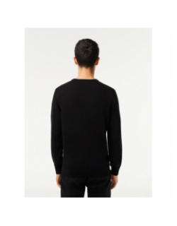 Pull core essentials col rond noir homme - Lacoste