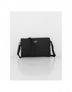 Sac bandoulière ajustable crossover noir femme - Lacoste