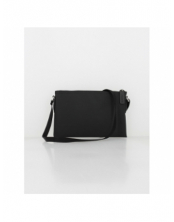 Sac bandoulière ajustable crossover noir femme - Lacoste