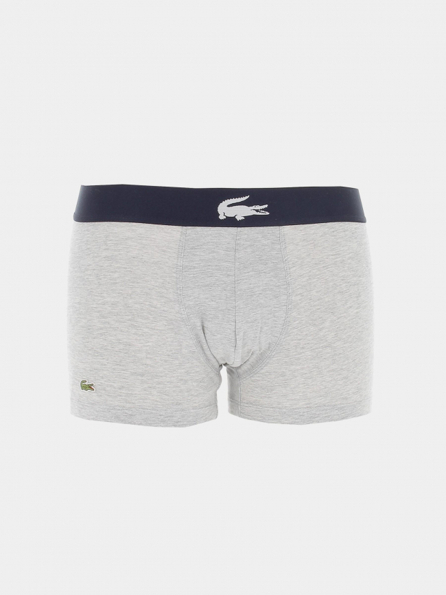 Pack de 3 boxers courts rouge gris bleu marine homme - Lacoste