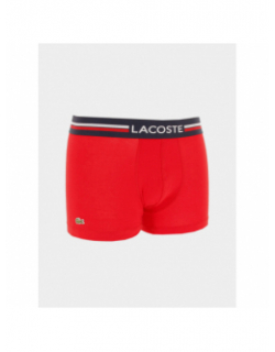 Pack de 3 boxers courts rouge gris bleu marine homme - Lacoste