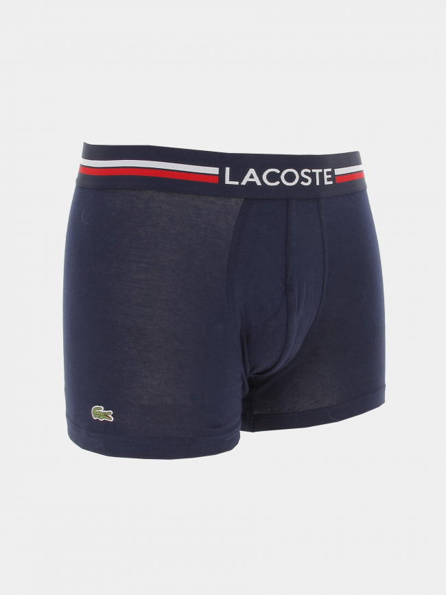 Pack de 3 boxers courts rouge gris bleu marine homme - Lacoste